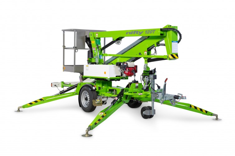 Nifty 120T Trailer Mounted Cherry Picker / EWP